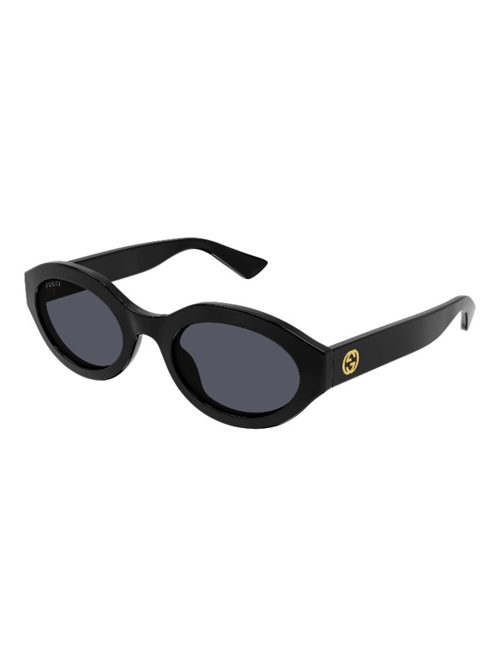 New Gucci Women's Sunglasses Black Square Grey Lens Injected Frame GG1579S 001